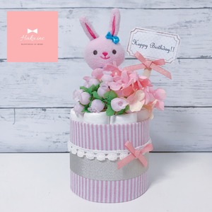 大切な家族であるペットへの贈り物にペットシーツケーキ〜pink  rabbit〜