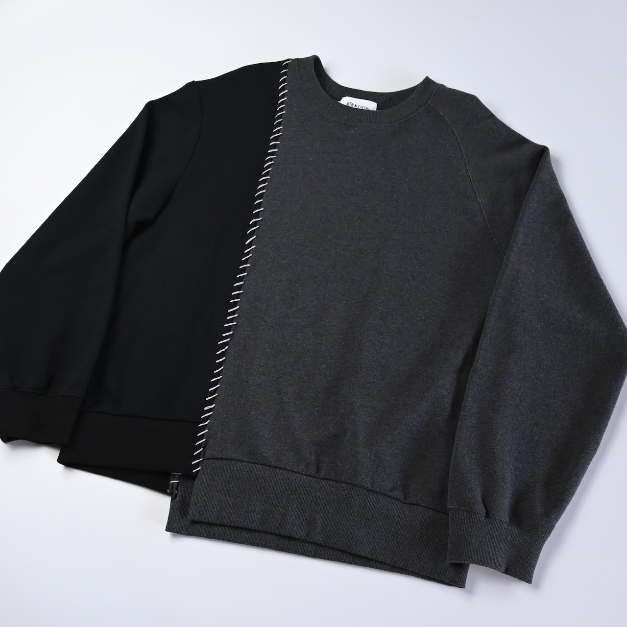 KUON / Sashiko Docking Sweatshirt