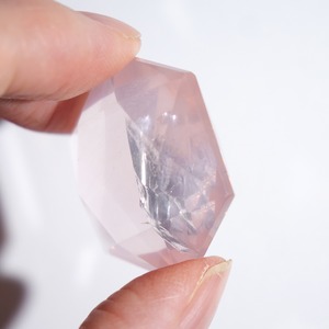 ローズクォーツ 紅水晶 / 六芒星 六角形 ヘキサグラム ヘキサゴン