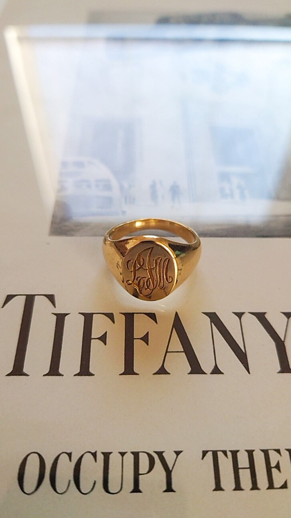 VINTAGE TIFFANY ヴィンテージ ティファニー シグネット リング-