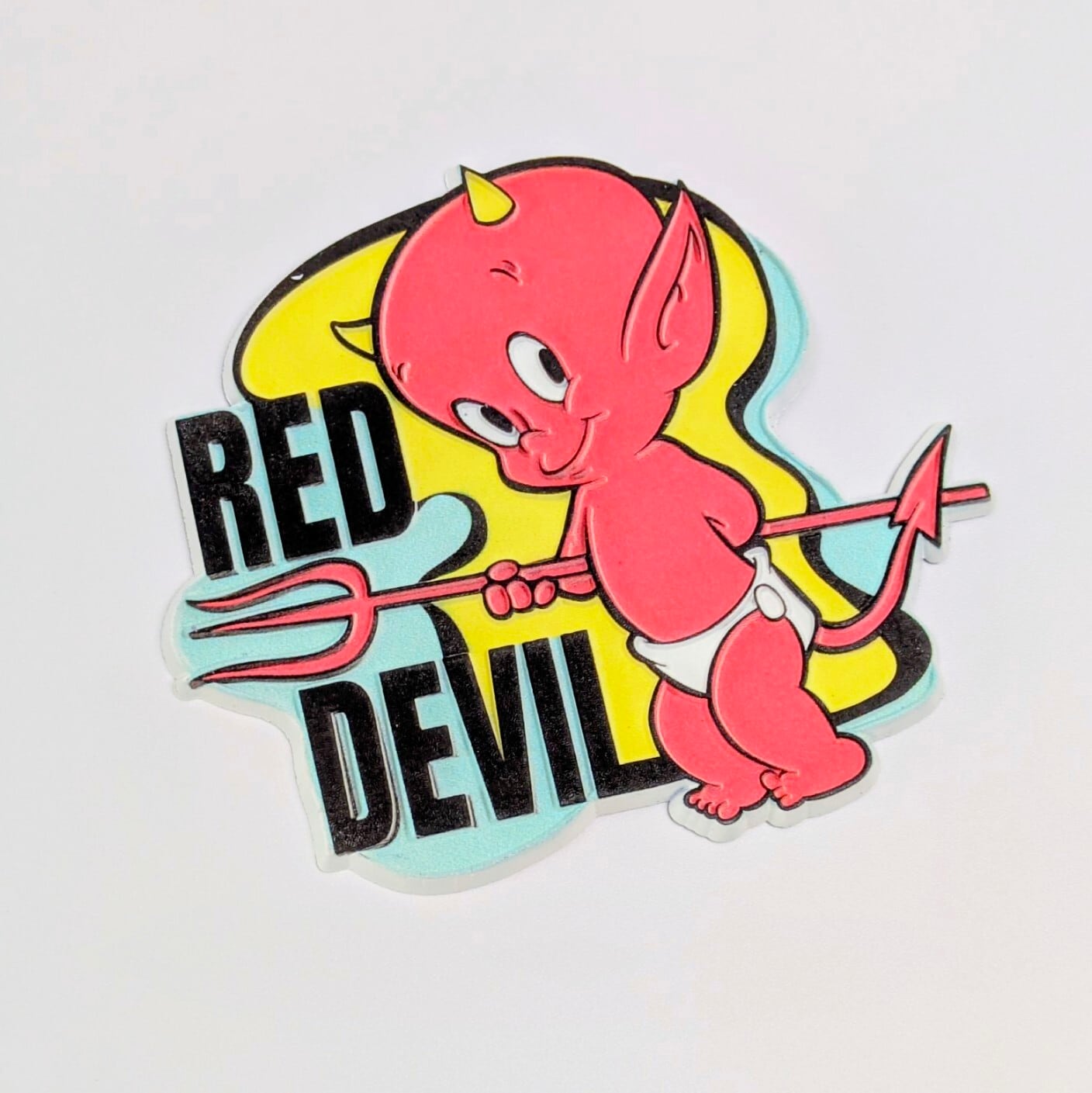 ♧【 Rubber Magnet ラバーマグネット 】 Hot Stuff the Little Devil （ ホットスタッフザリトルデビル ）/ Hot Stuff / ハーベイ・コミックス / VINTAGE風〚アメリカン雑貨 アメトイ〛