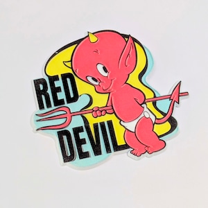 ♧【 Rubber Magnet ラバーマグネット 】 Hot Stuff the Little Devil ( ホットスタッフザリトルデビル )/ Hot Stuff / ハーベイ・コミックス / VINTAGE風〚アメリカン雑貨 アメトイ〛