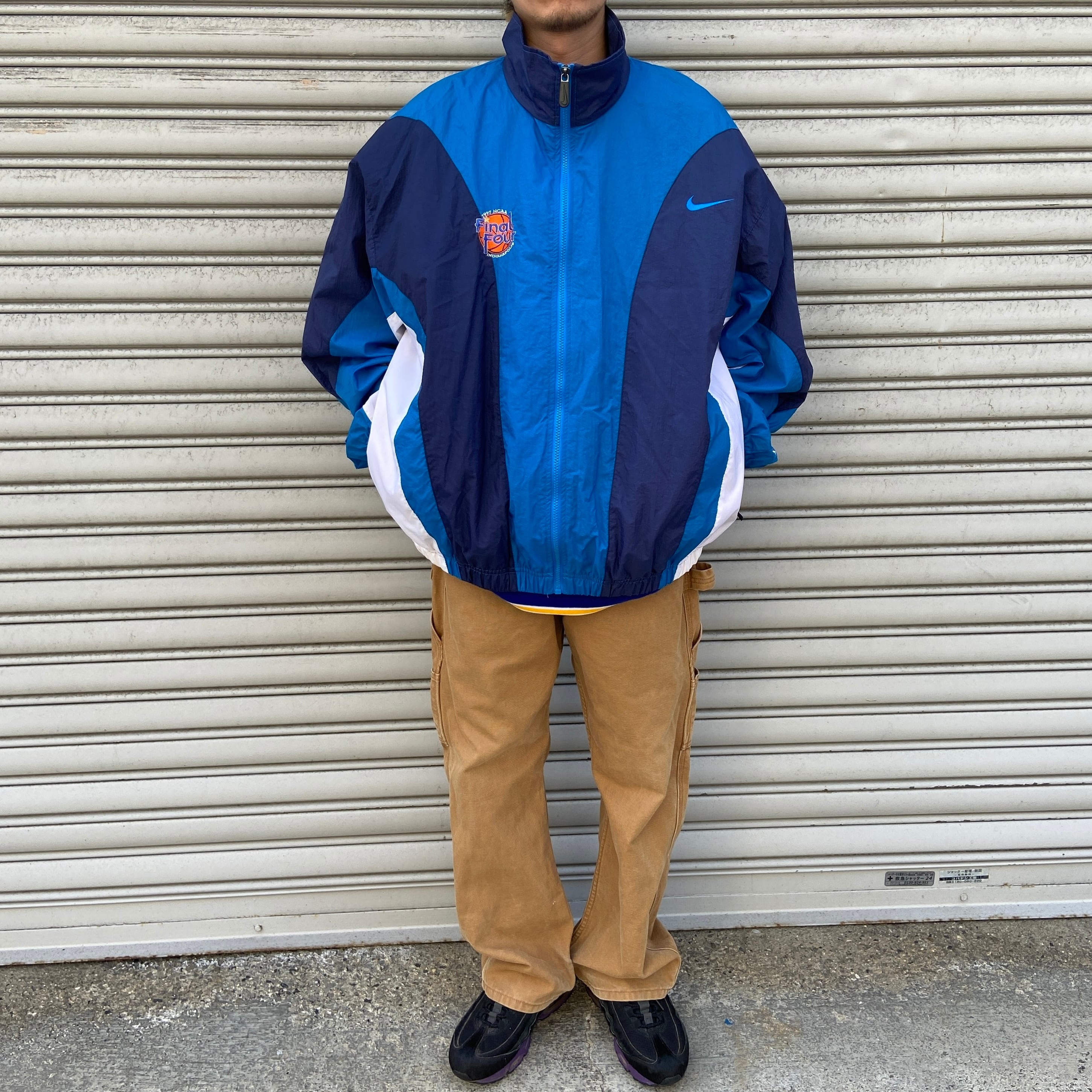 90s NIKE ナイロンジャケット NCAA FINAL FOUR 白タグ | 古着屋 Uan