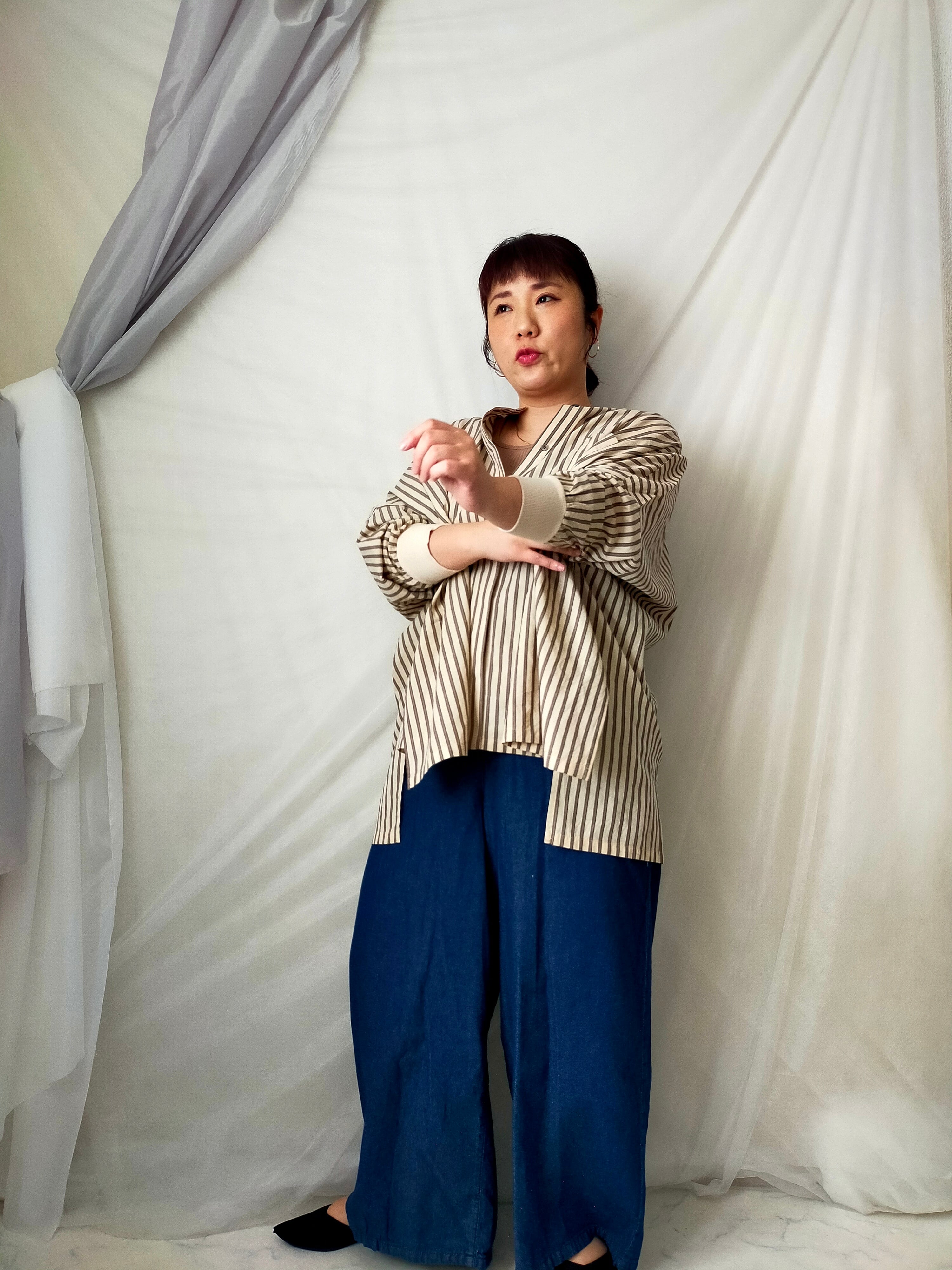 ちゃちゃぴ 袖リブシャツツー | ぽっちゃりセレクトchachapi