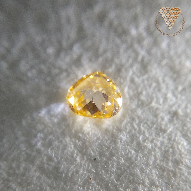 0.122 ct Fancy Orange Yellow SI1 天然 オレンジ イエロー