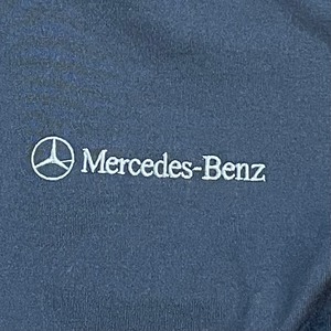 【SPORT-TEK】メルセデスベンツ Mercedes Benz 刺繍ロゴ 袖ロゴ ワンポイントロゴ アドバタイジング ハーフジップ スウェット プルオーバー グレー XL ビッグシルエット ラグラン ポリエステル US古着