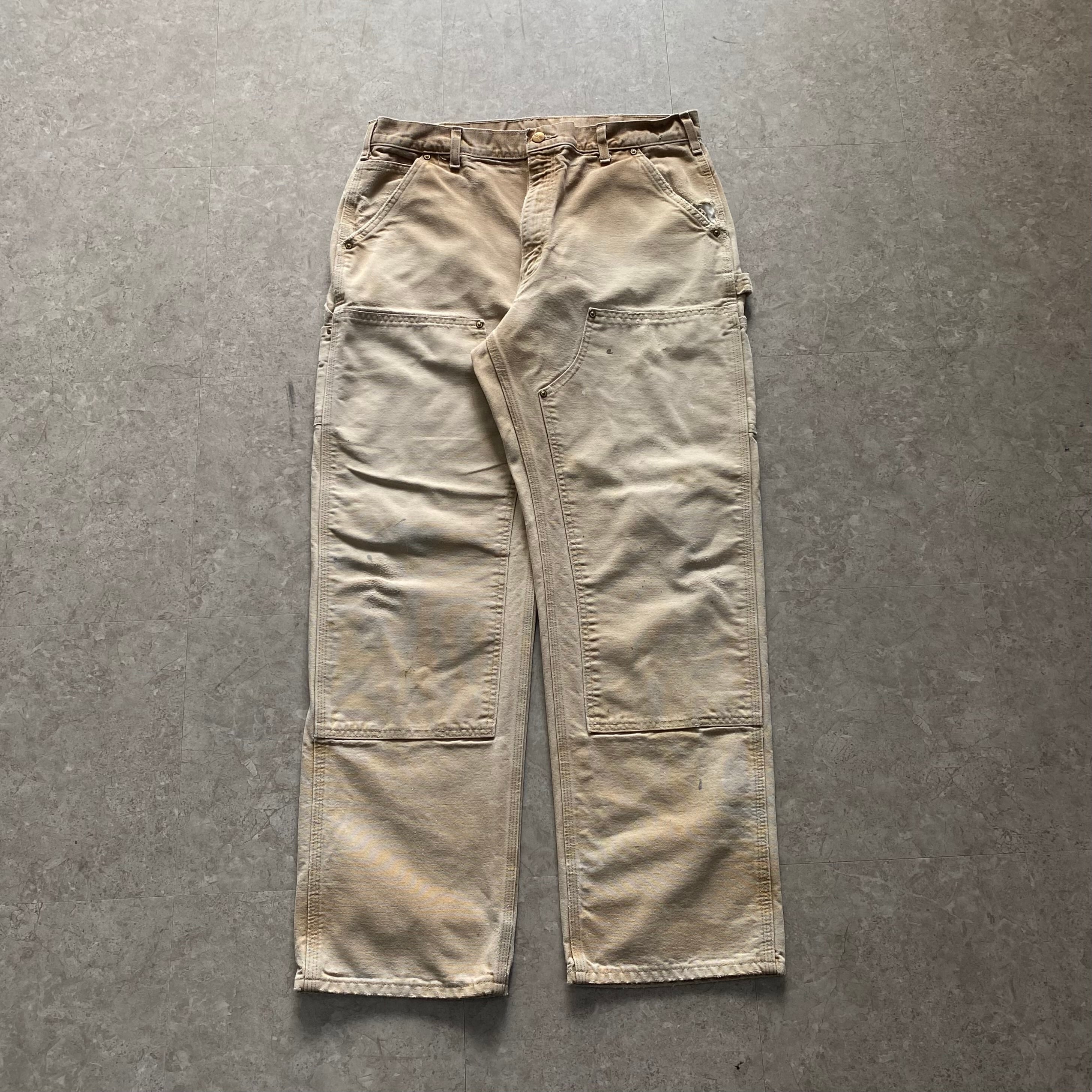 00s Carhartt double knee duck pants "beige"【仙台店】