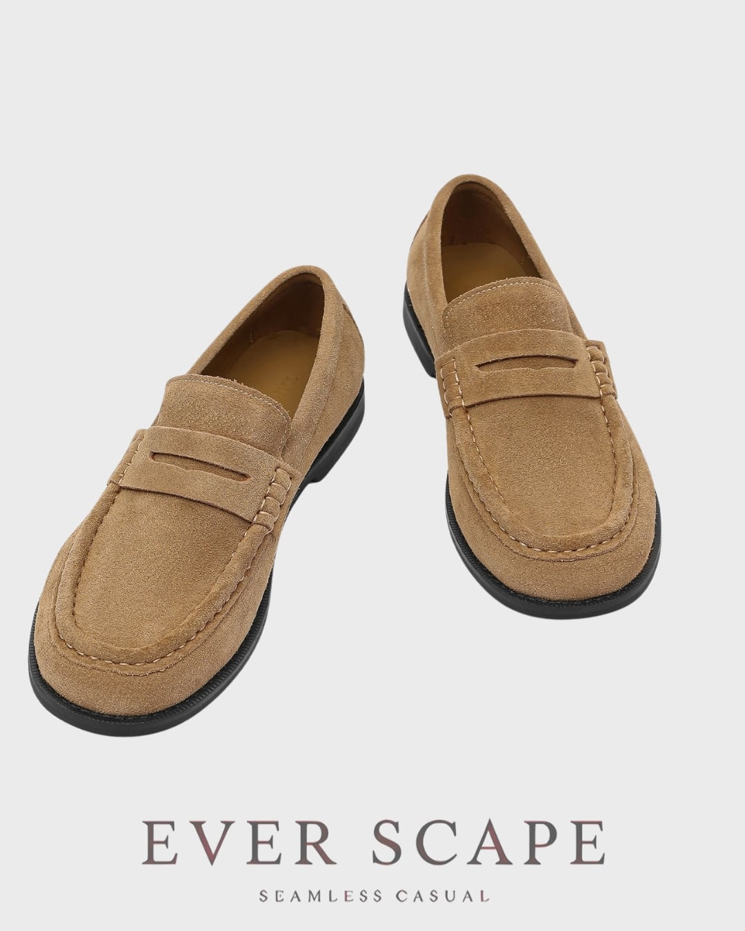 スエードタッチ コインローファー 2色 A0214