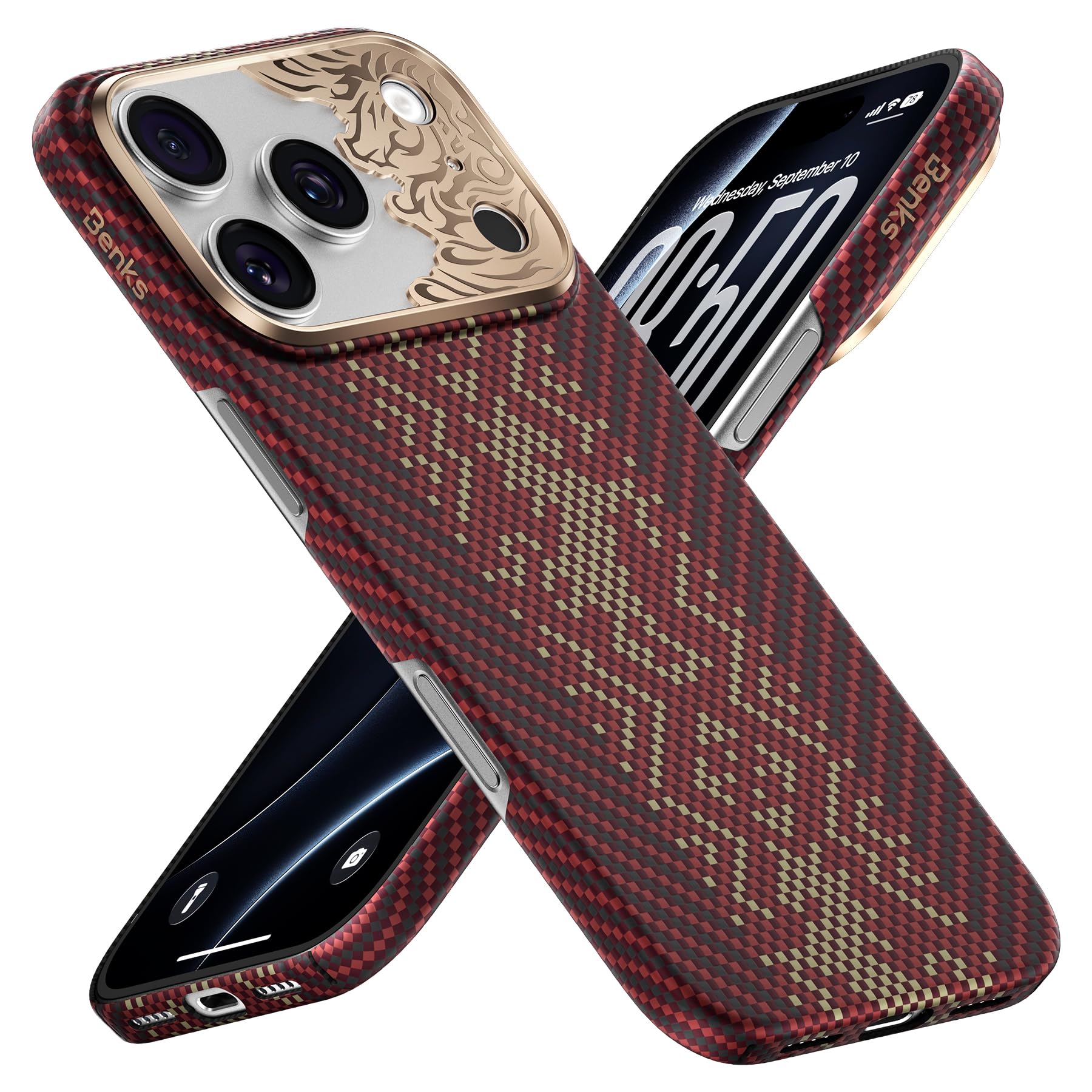 BENKS 騎士Air iPhone 18 Pro Max用ケース アラミド繊維 Magsafe対応 薄型軽量極薄 カメラ保護