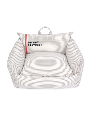 DO NOT Disturb Cushion(White Stripe)S サイズ / monchouchou