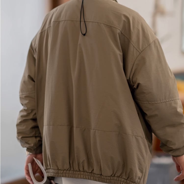 ★STAND-UP COLLAR WORKWEAR COTTON JACKET　　　A0844