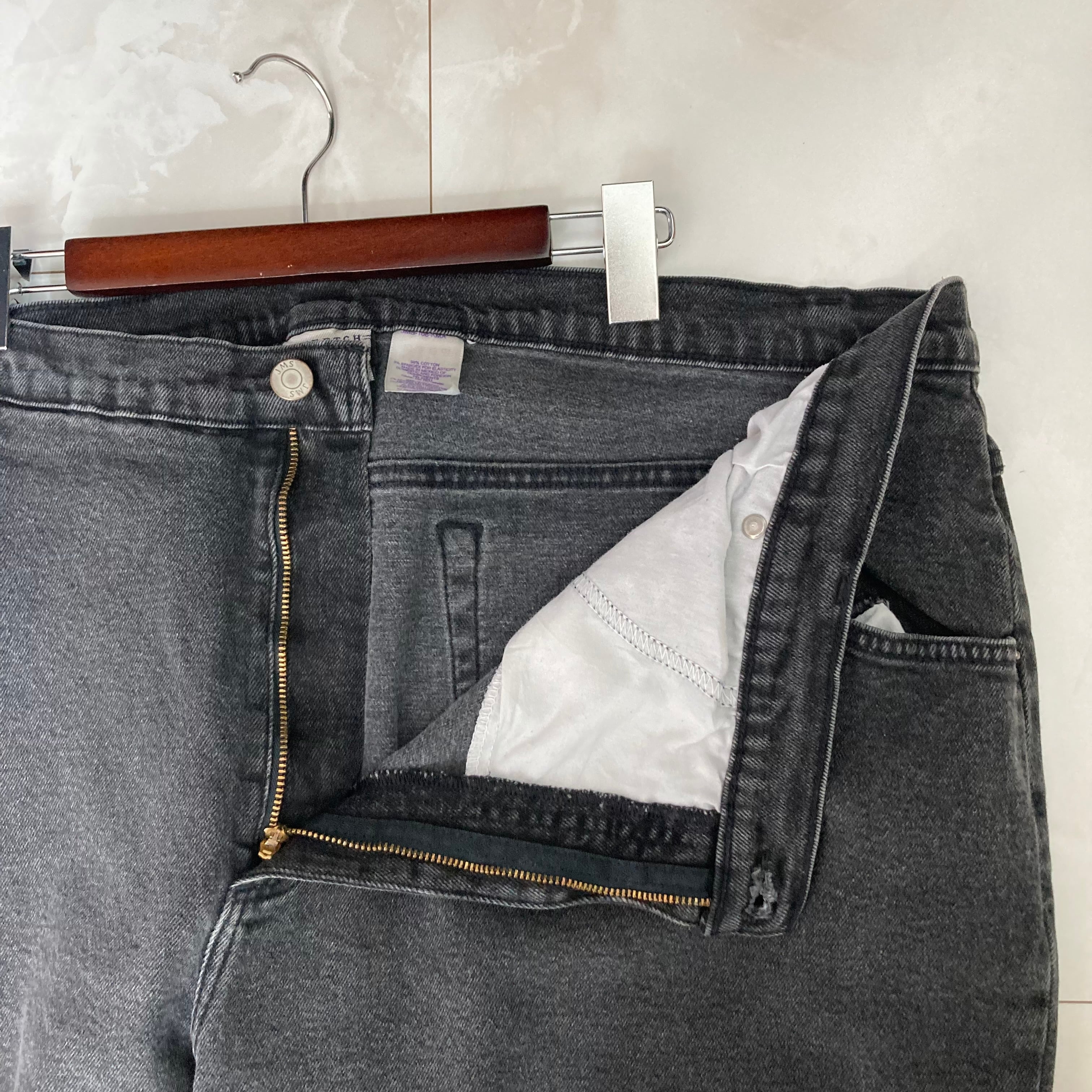 W42×L30】JWS ブラックデニムパンツ | 古着屋OLDGREEN