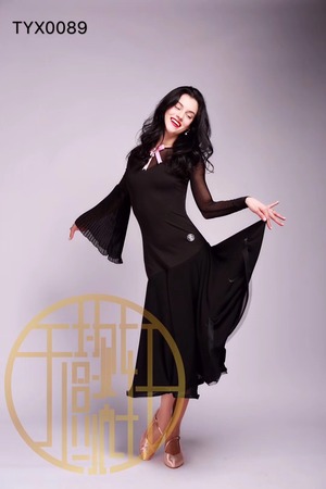 TYX089ワンポイントスリーブワンピース