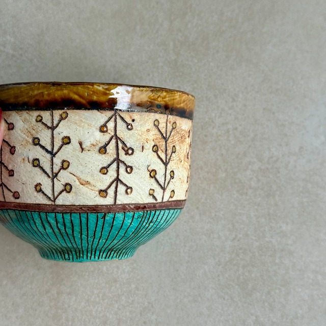 大平 真己　色絵　碗　2