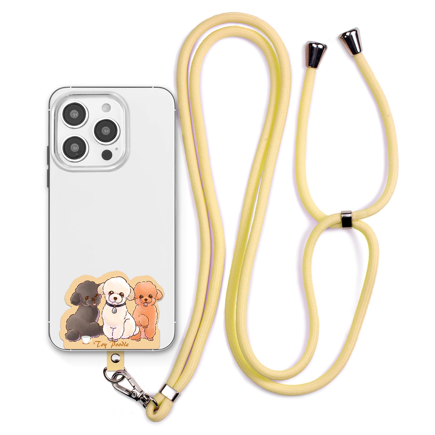 トイプードル 【笑顔が楽しく可愛いわんこイラスト】 スマホ