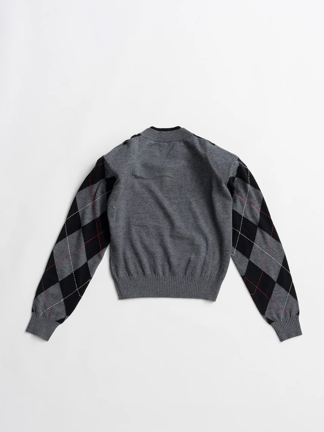 【26AW | WOMEN】PRANK PROJECT プランクプロジェクト / ニット / Argyle Power Shoulder Knit　31262365601 - 10