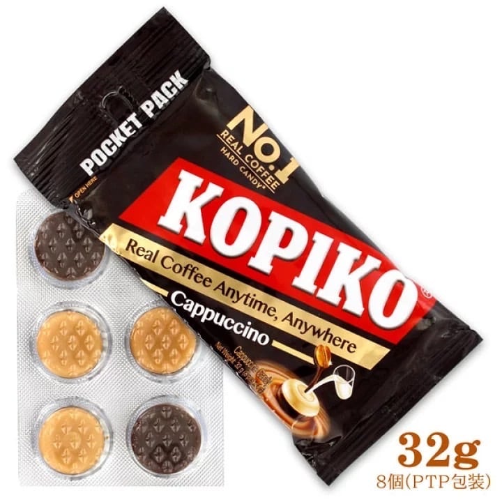 KOPIKO コピコ カプチーノキャンディ 32g ブリスター（PTP包装・8錠
