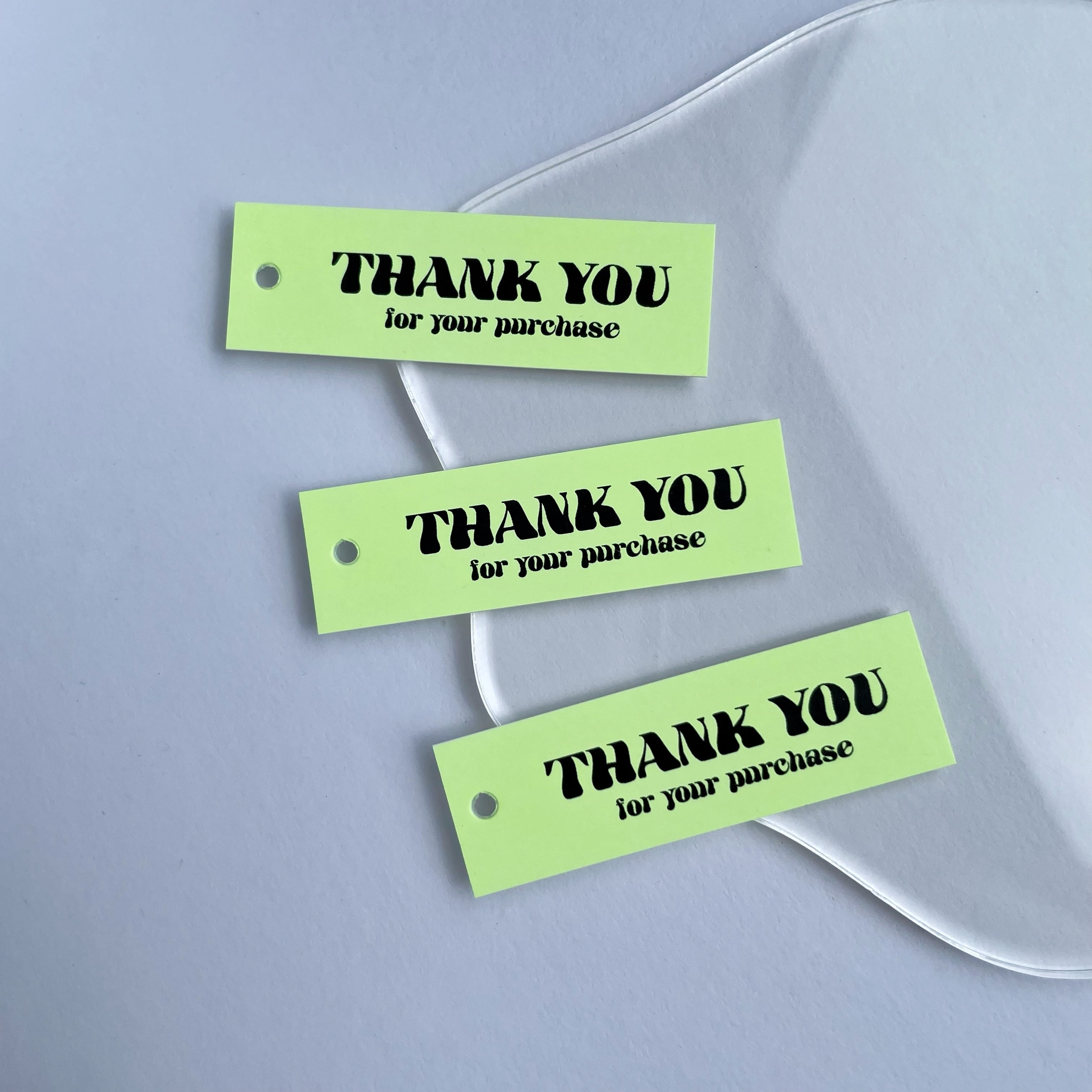 THANK YOU 蛍光タグ | Andi.design