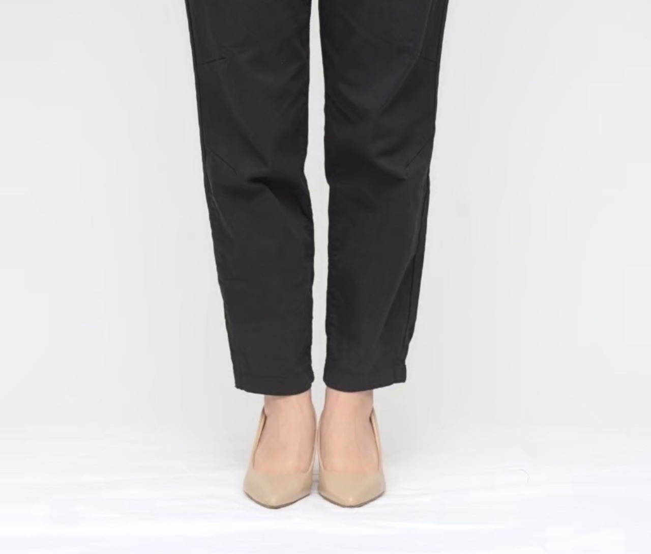 【praia】 ハイテンションウエストゴムパンツ　4002