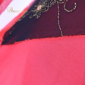 社交ダンス 衣装 ワンピース ドレス ブラック系 レッド系 赤 黒 インザムード in the MOOD 日本製 レース 発表会 パーティ 衣装用 デザイン おしゃれ 華やか ダンス衣装 コスチューム