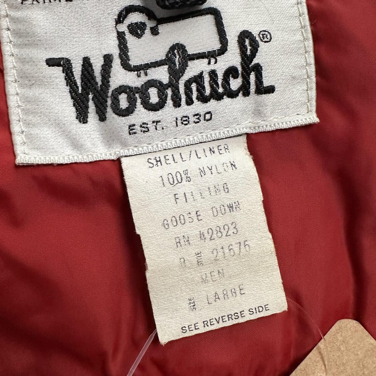 70s USA製 Woolrich ダウンベスト ウールリッチ 朱色 L 古着 | RUFFY