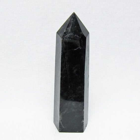 黒水晶 ポイント モリオン 六角柱 置物 一点物 152-4378