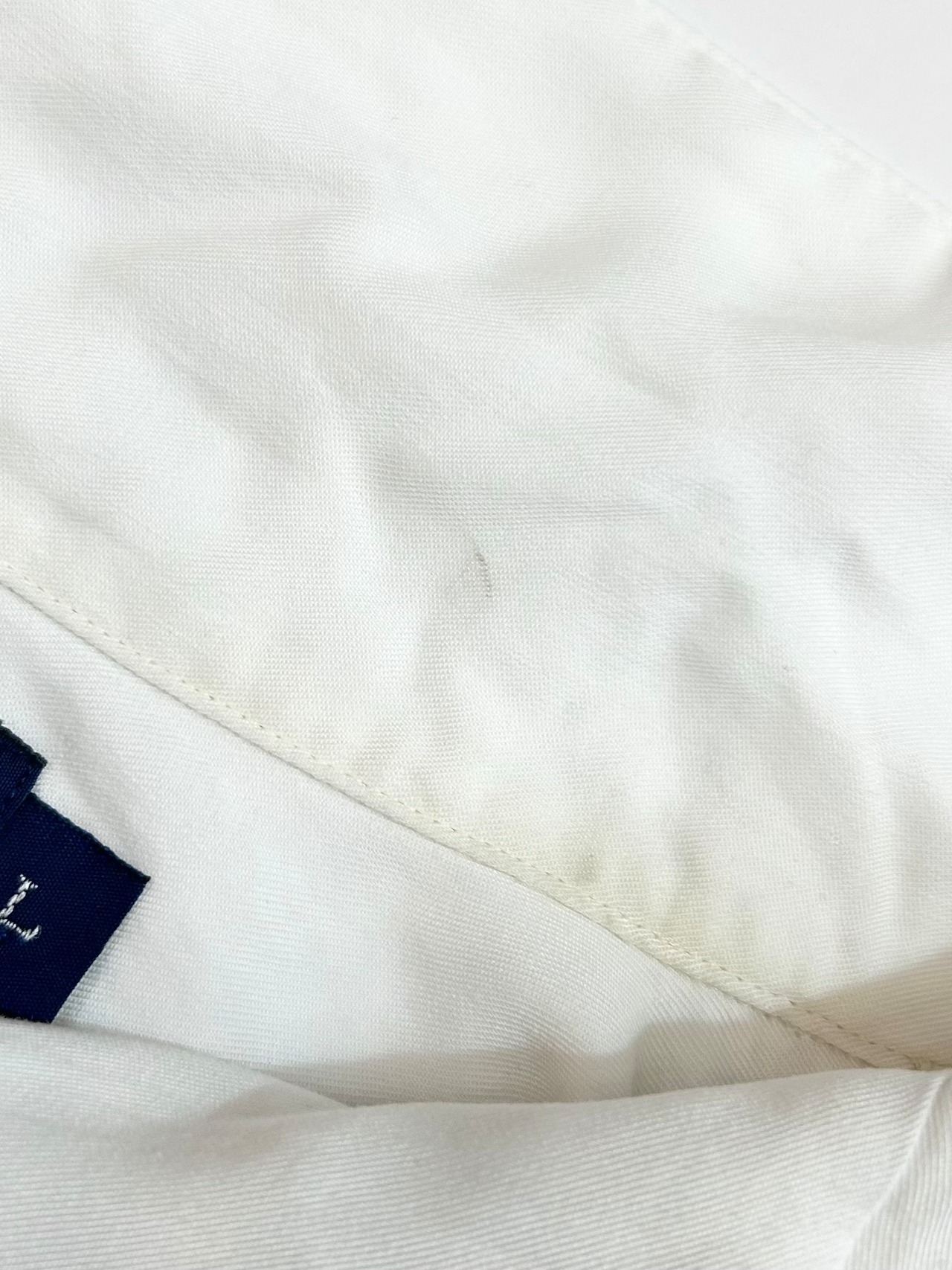 90s Ralph Lauren "RAYON" S/S OPEN COLLAR SHIRT MADE IN SINGAPORE Size L