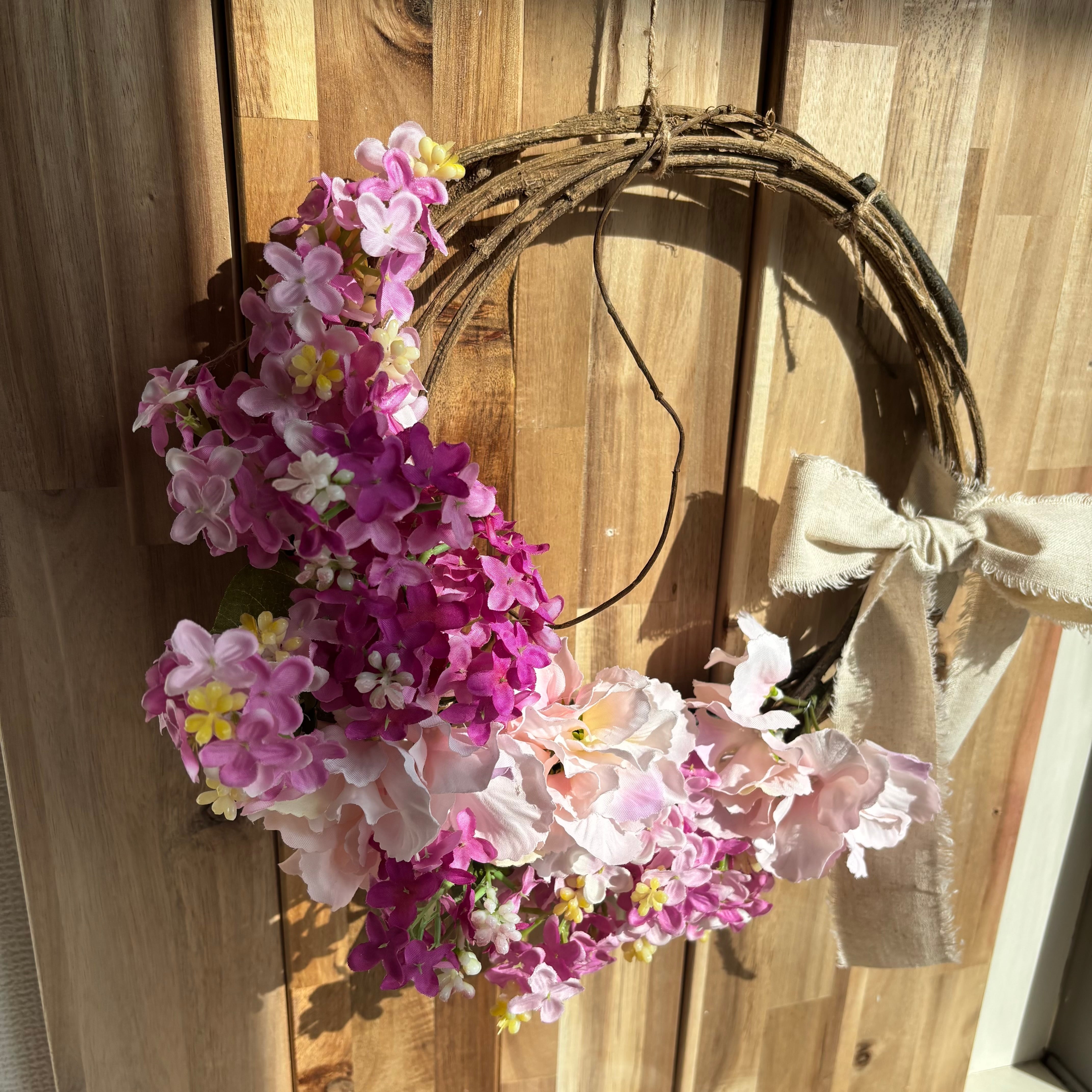 ライラックのリース♪造花リース 母の日ギフトにも♪ | FloweRimi 造花