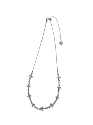 【ALUDE SELECT】cross pearl chain necklace