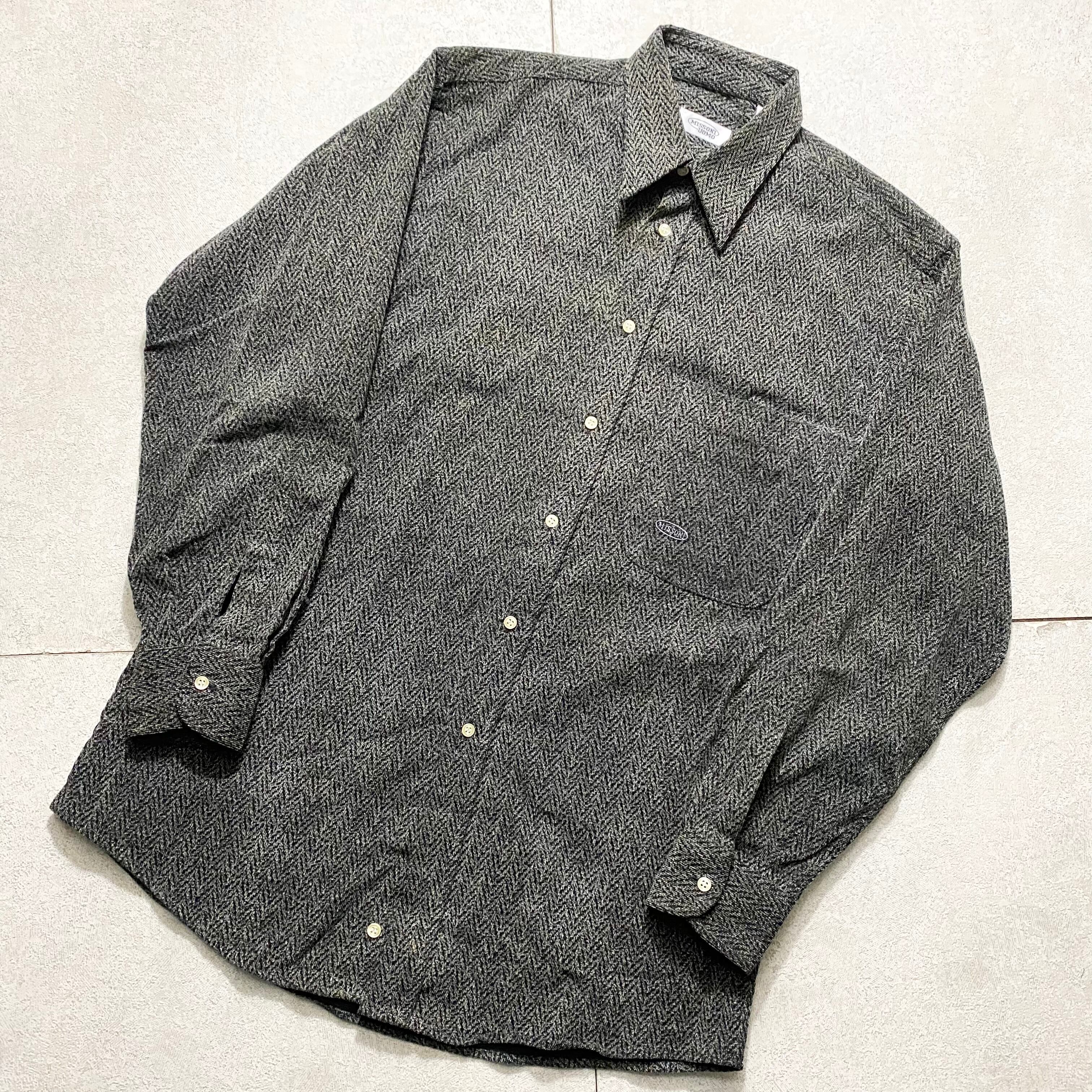 MISSONI UOMO zigzag print corduroy shirt | NOIR ONLINE