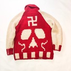skull pattern cowichan sweater