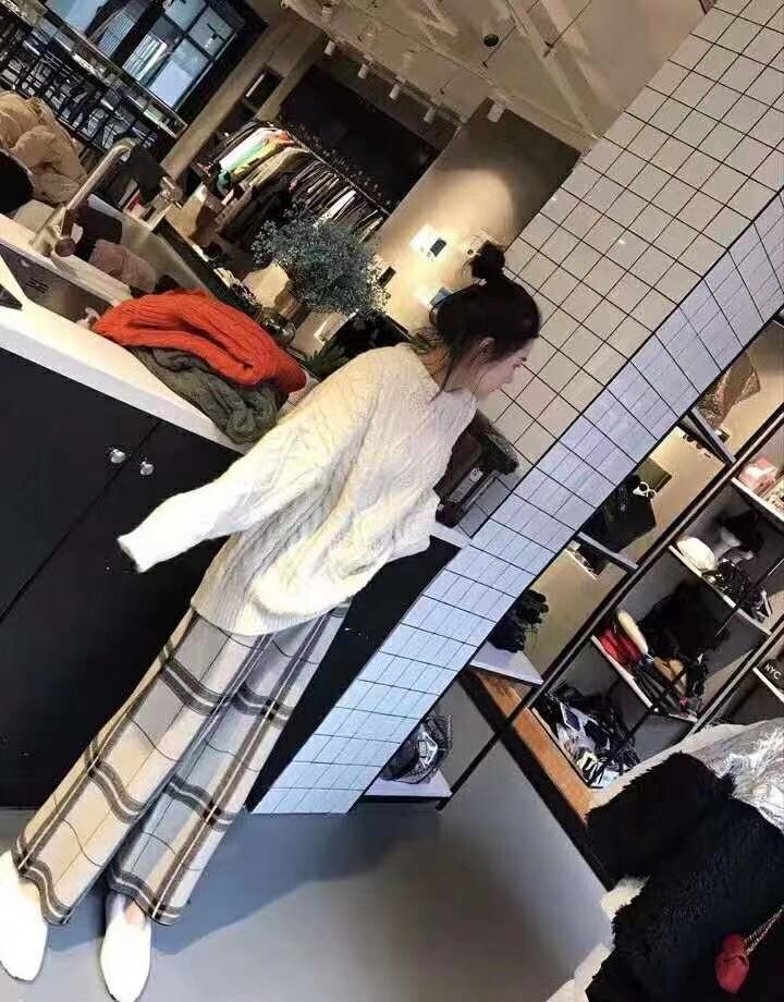 チェックパンツ　AJ11295-D06