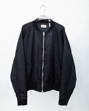 "FOG ESSENTIALS" back design raglan sleeve padded zip blouson