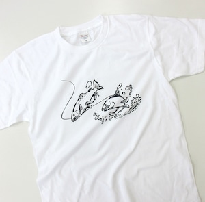 選べるデザイン 鮎 友釣り 線画 アユ Tシャツ rf23 半袖・長袖 渓流釣り フィッシング 釣り好き 釣り人 誕生日 父の日 敬老の日 ギフト プレゼント