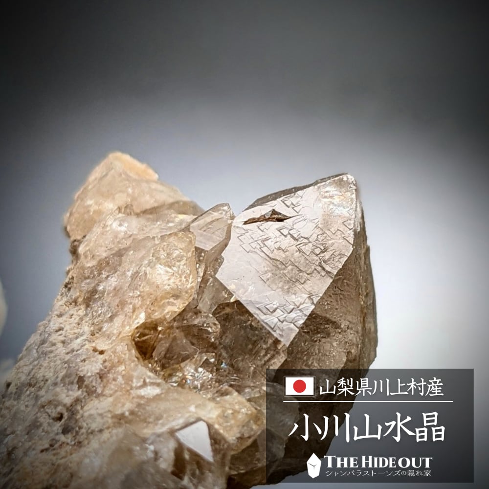 日本国産鉱物標本117 長野県南佐久郡川上村小川山産天然水晶 小川山レコードキーパー