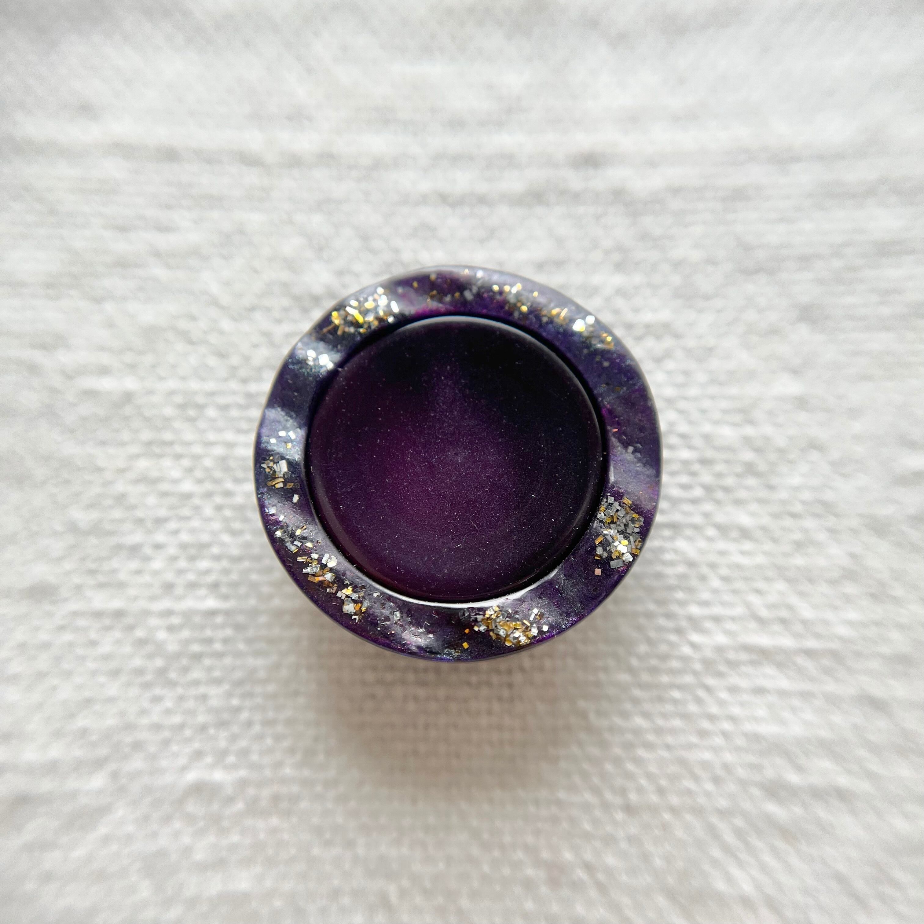 シルバー&ゴールドグリッター×ディープパープル 20㎜