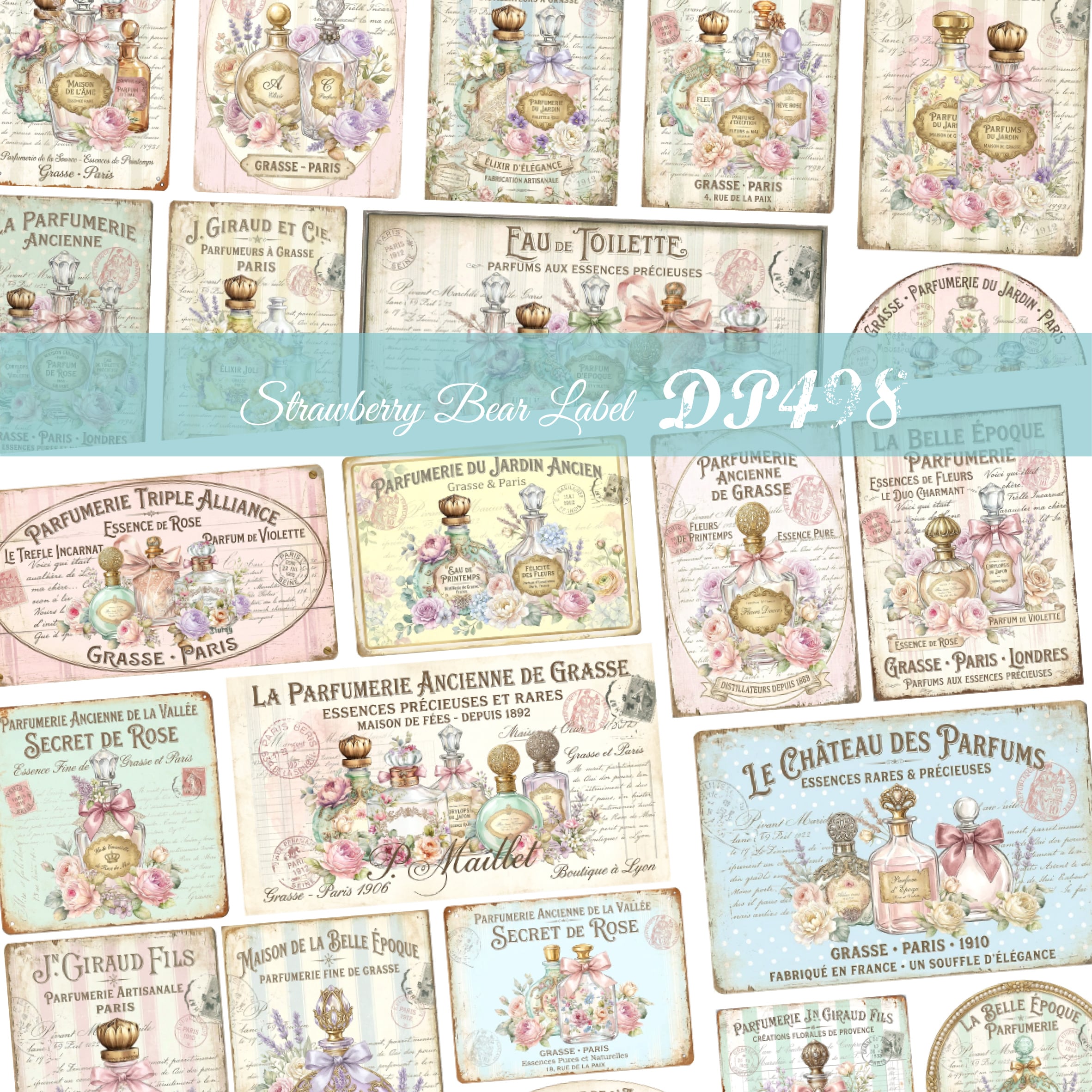 コラージュ素材 TeaTime 紙モノ おすそ分け/CP11 | indigo & olive☆