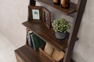 木目調ヘリンボーン 幅75cm キャビネット