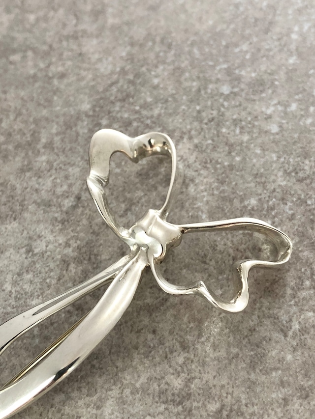 Tiffany & Co. ティファニー ブローチ シルバー リボンモチーフ 925 vintage ヴィンテージ オールド tcufvv