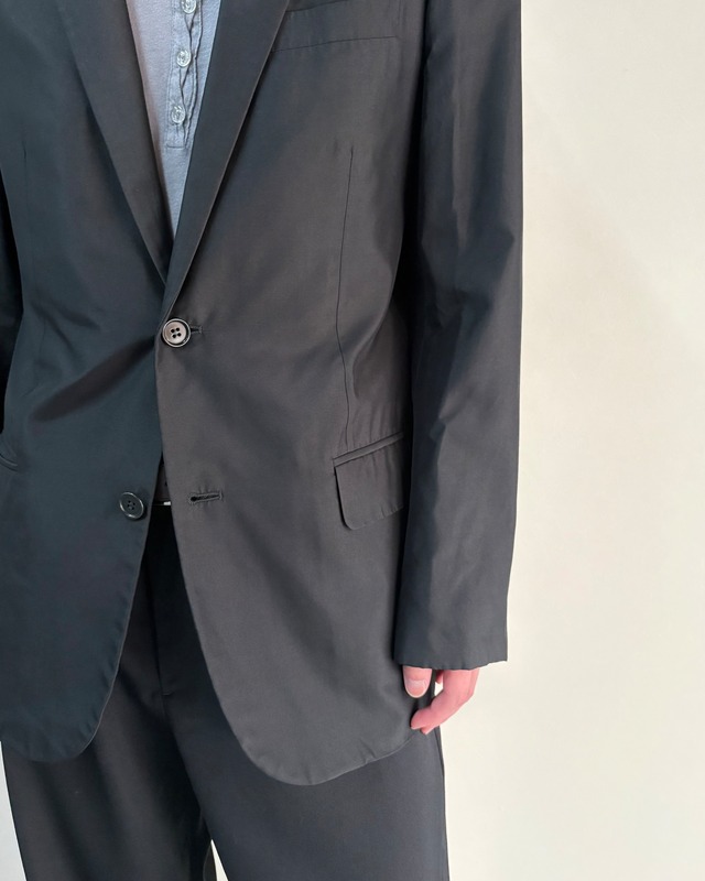 【90s-00s HELMUT LANG】single tailored silk jacket
