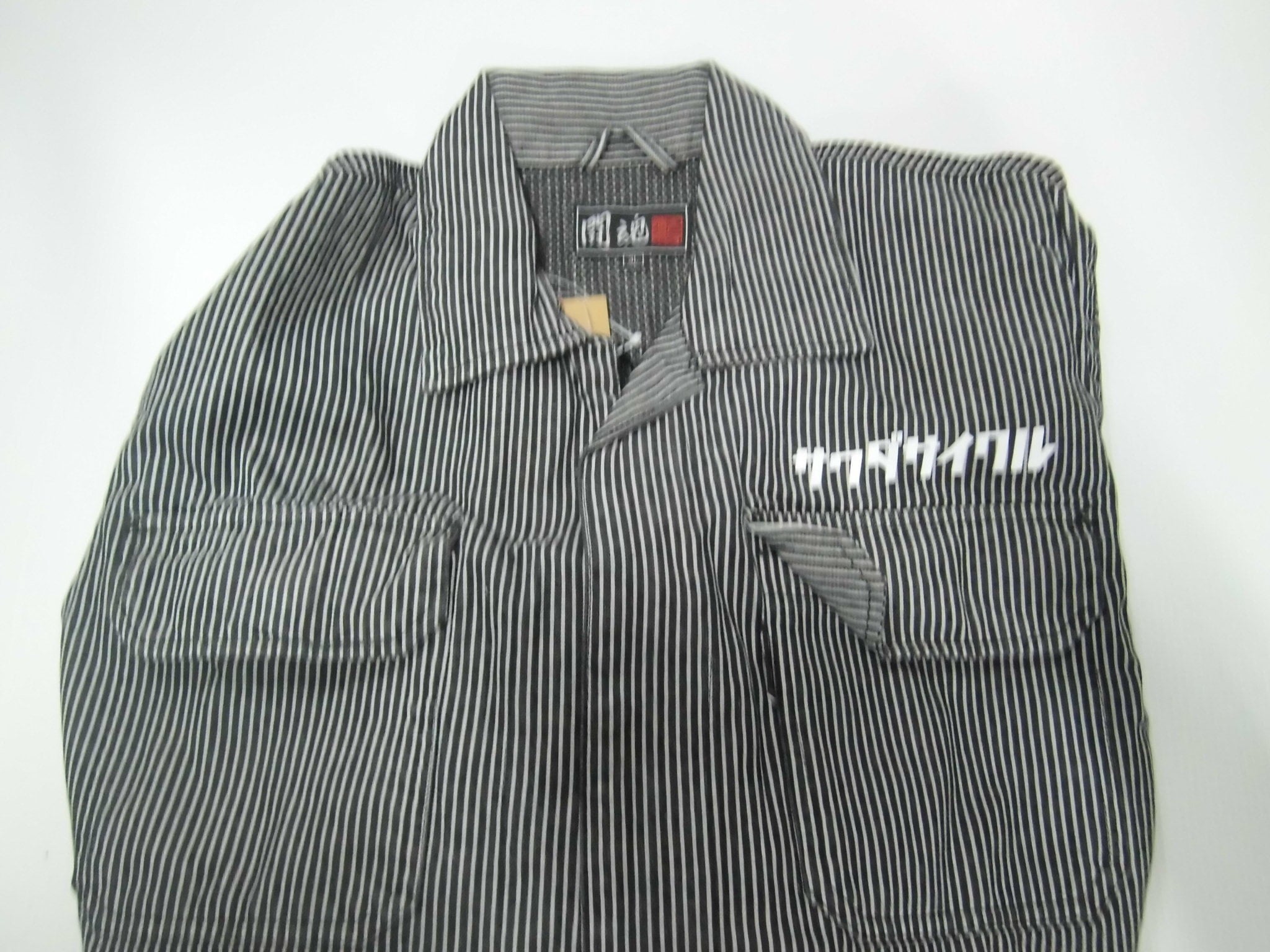 完売しました サワダサイクル ツナギ長袖(ヒッコリー) - 画像2