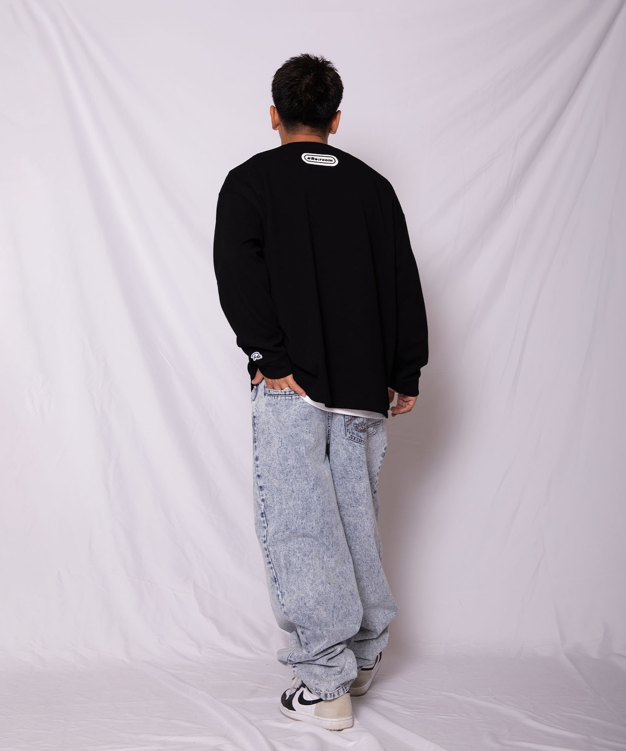 【#Re:room】VINTAGE TUCK WIDE DENIM［REP208］