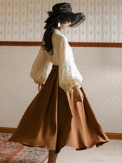 【0207】Bohemian Style Chiffon Long Sleeve 2 Piece Set