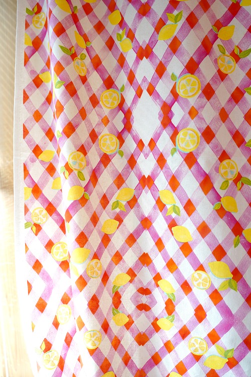 【生地_リネン】_ Pink Lemon 画像