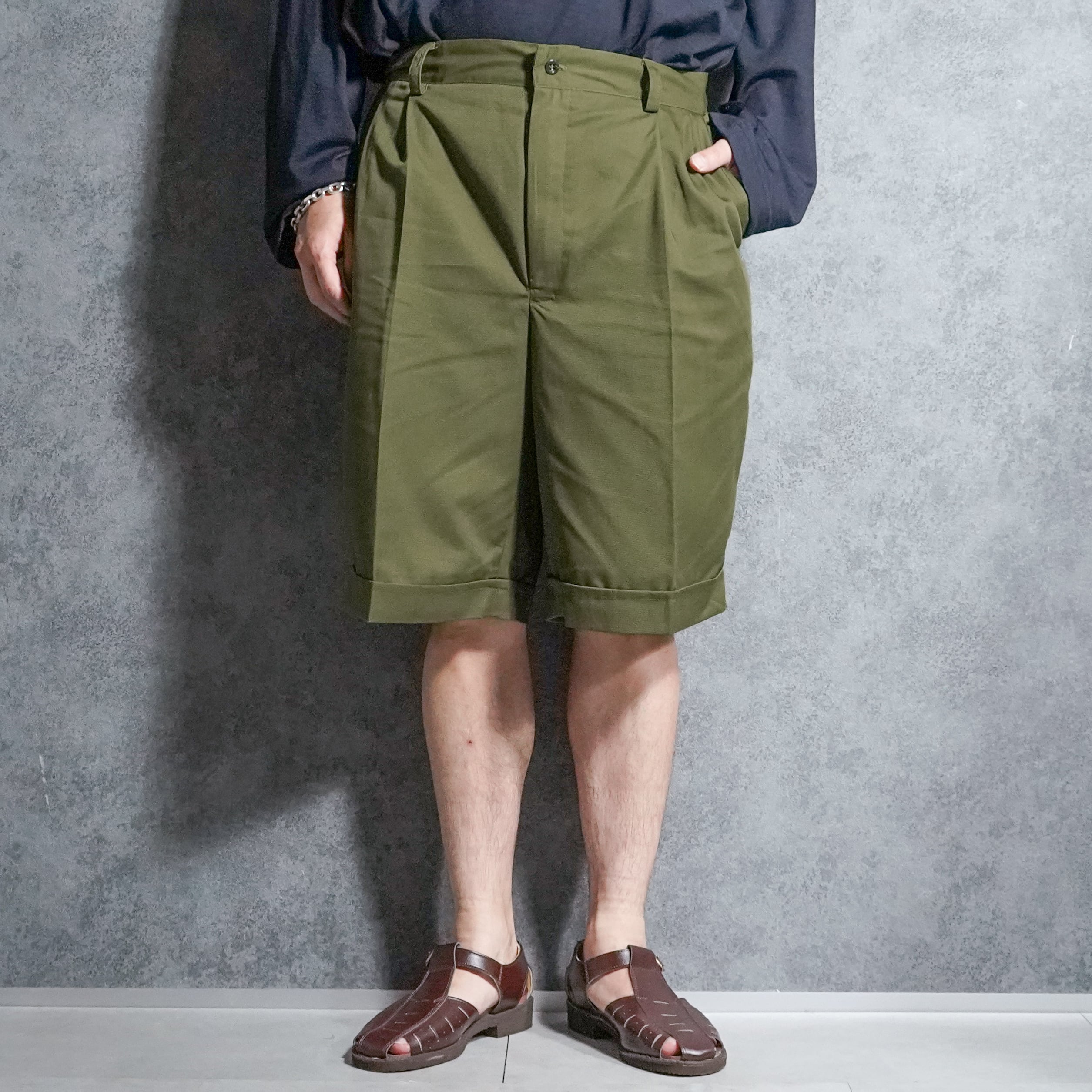 DEAD STOCK】Dutch Army Chino Half Pants オランダ軍 チノ ハーフ