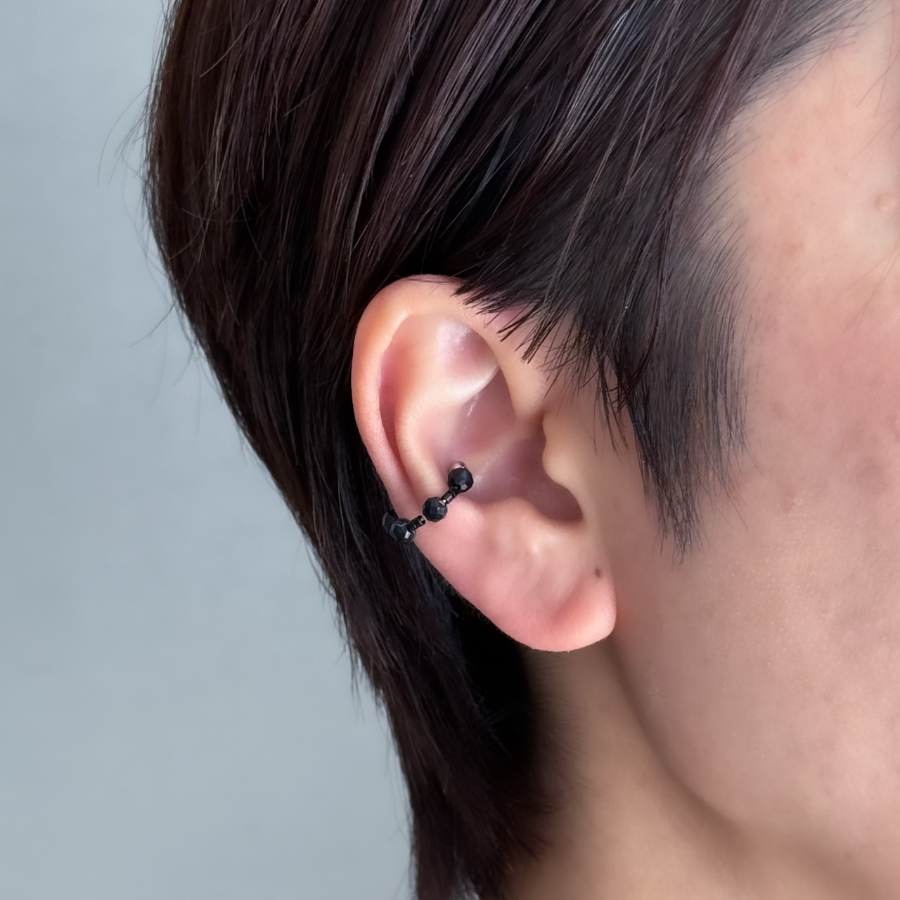 感動イヤーカフS/ オニキス(tiny)