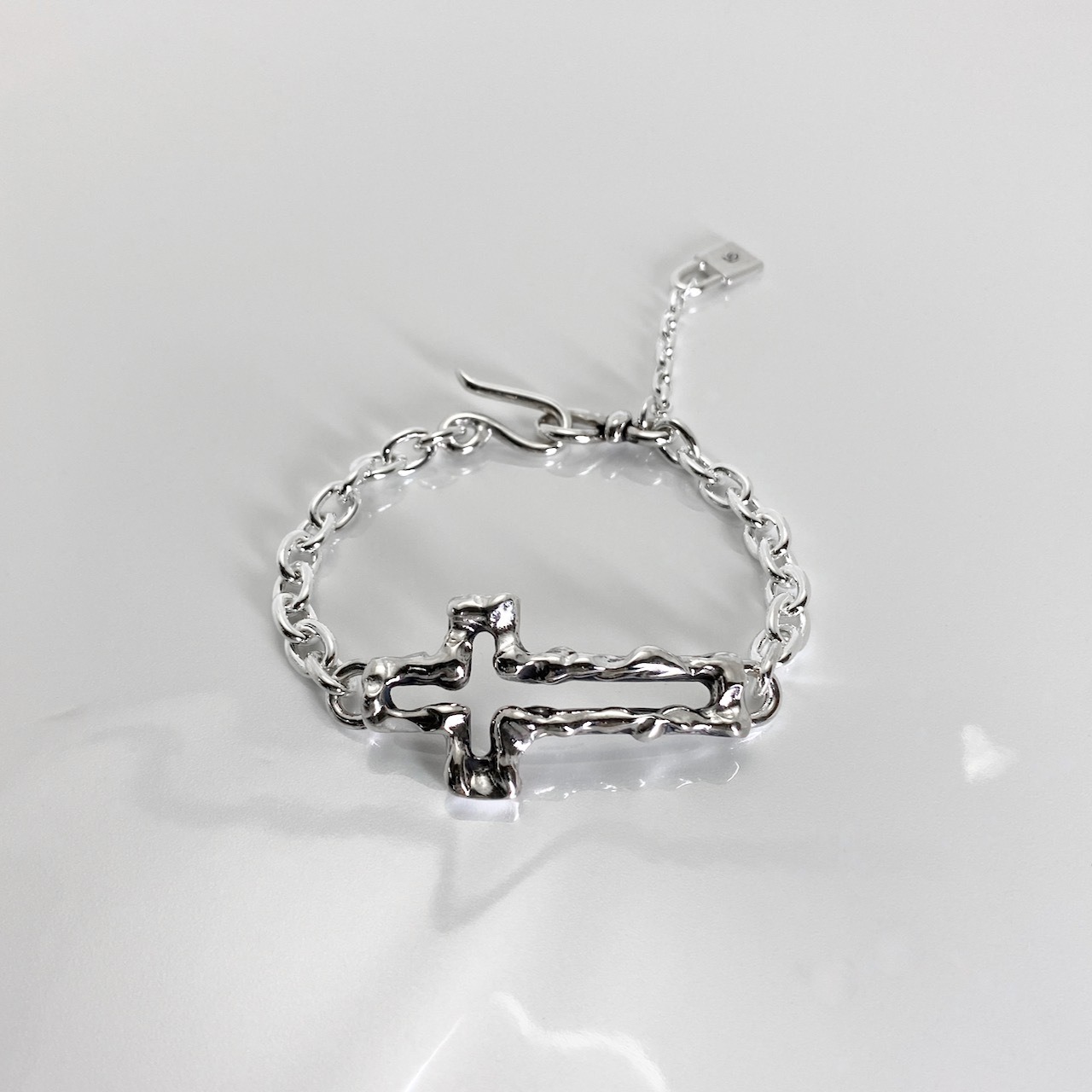 OPEN CROSS LARGE CHAIN BRACELET / オープンクロスラージチェーンブレスレット