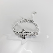 OPEN CROSS LARGE CHAIN BRACELET / オープンクロスラージチェーンブレスレット