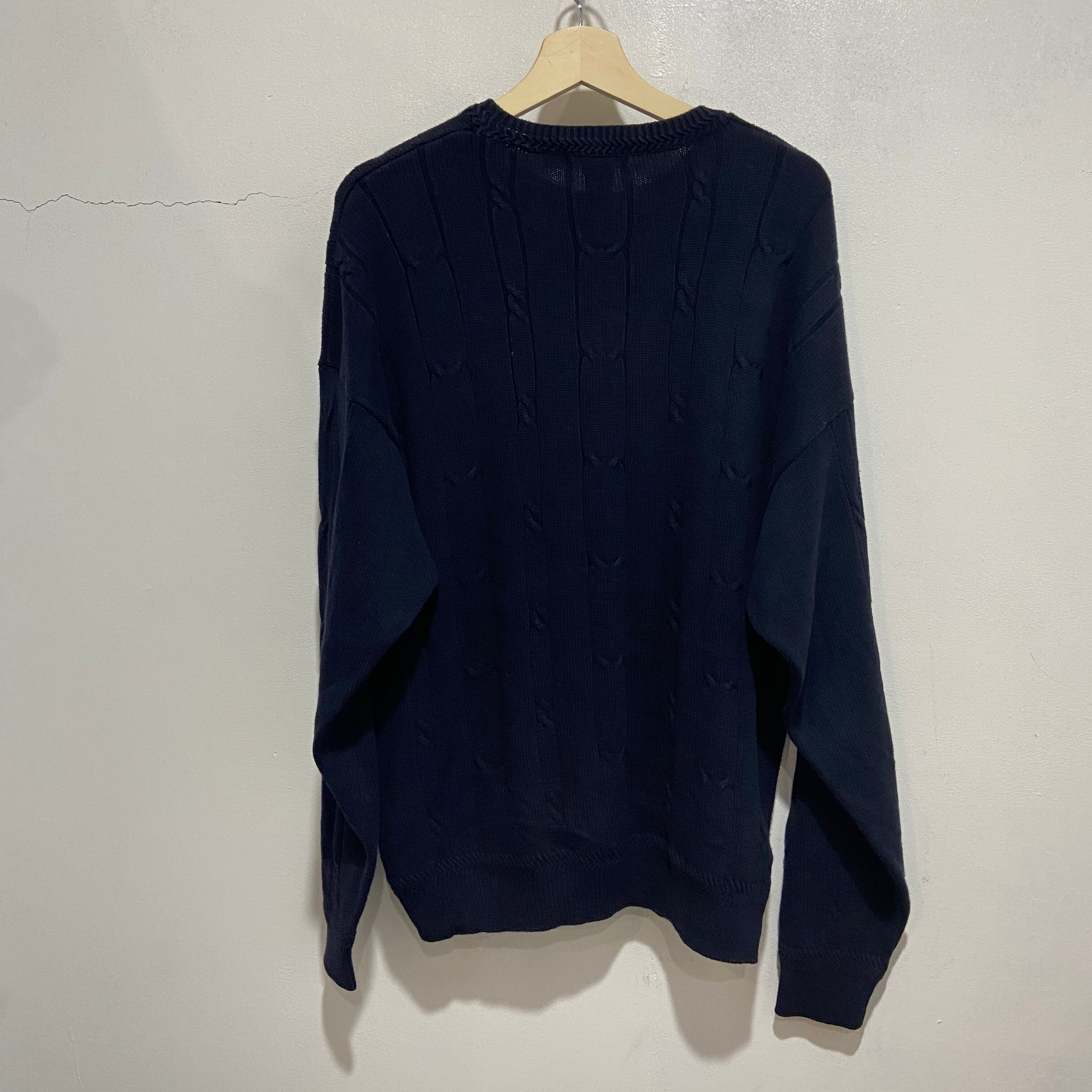 送料無料』90s nautica ケーブル編みコットンニット ワン 送料無料』90s nautica ケーブル編みコットンニット ワン