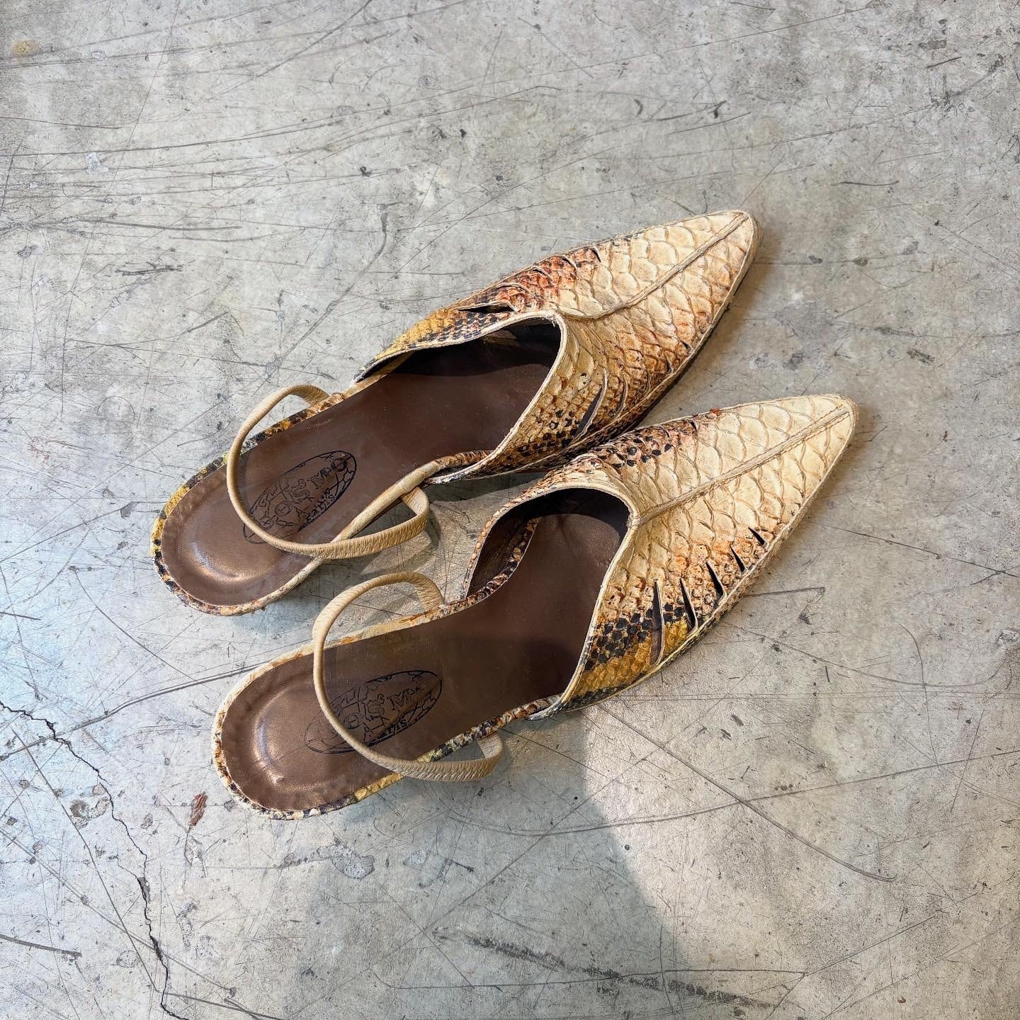 vintage leather mule | KILIG vintage